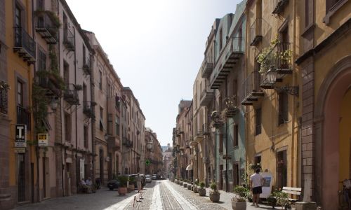 Veduta di Corso Vittorio Emanuele a Palermo